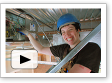 Tradeswomen Careers: Electricians. Click image to start YouTube video (includes audio)